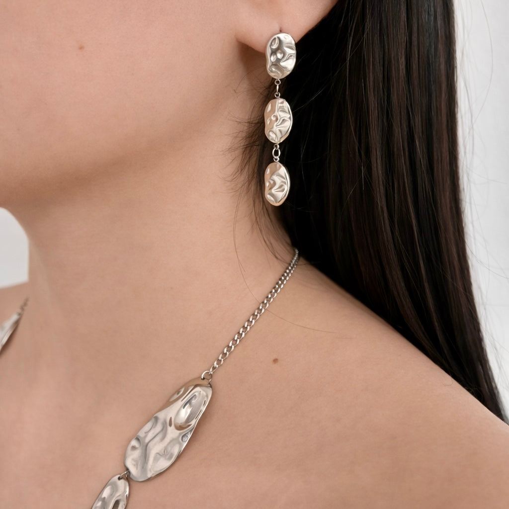 PENDIENTES KALMA PLATA