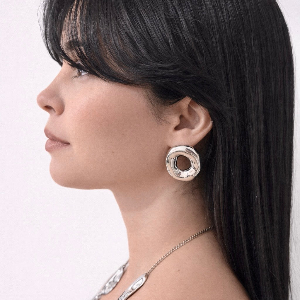 PENDIENTES RUGE PLATA