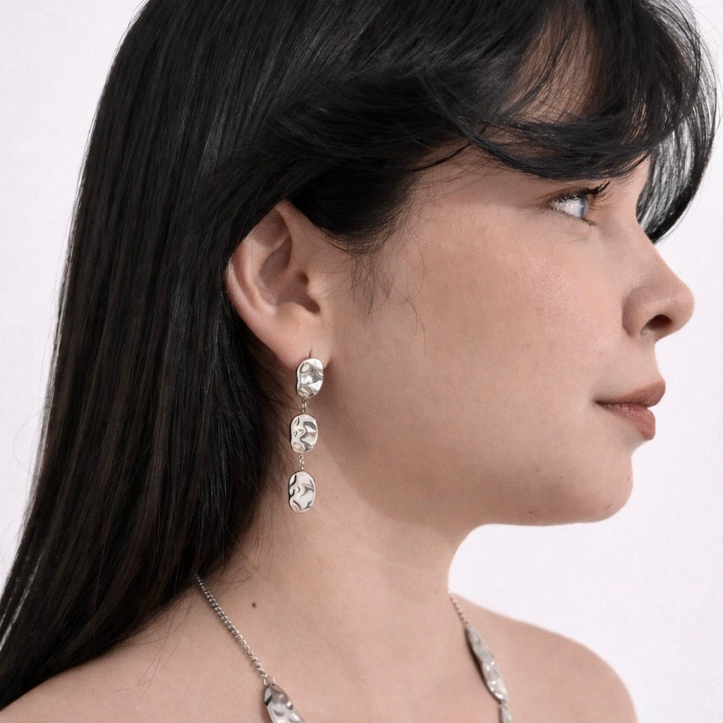 PENDIENTES KALMA PLATA