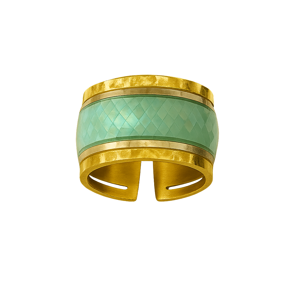 Anillo Alisio Verde Agua