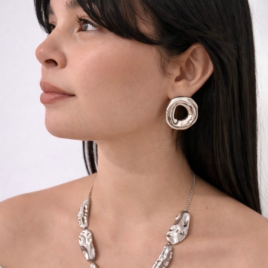 PENDIENTES RUGE PLATA